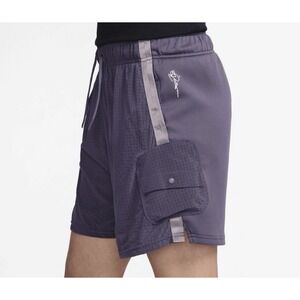 NEW Nike Purple Sabrina Signature Loose Basketball Shorts Women's Medium FV3189